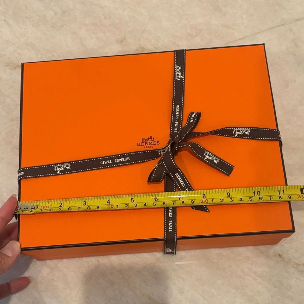 Authentic Hermès Birkin/Kelly Boutique Packaging Set – Box, Shopping Bag, Ribbon
